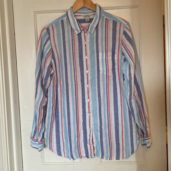 LLBean Linen Shirt - Picture 3 of 5